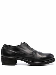Guidi туфли дерби на массивной подошве
