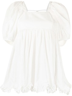 Cecilie Bahnsen блузка Vega с объемными рукавами