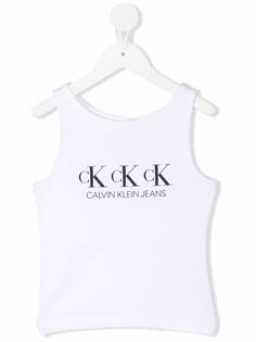 Calvin Klein Kids топ без рукавов с принтом