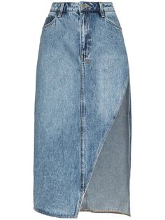 Ksubi джинсовая юбка Synergy асимметричного кроя
