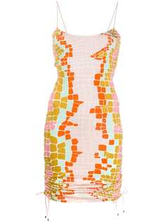 Just Cavalli платье мини с абстрактным принтом