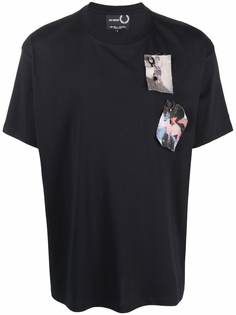 Raf Simons X Fred Perry футболка с нашивками