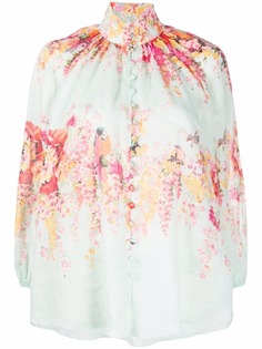 ZIMMERMANN блузка с цветочным принтом