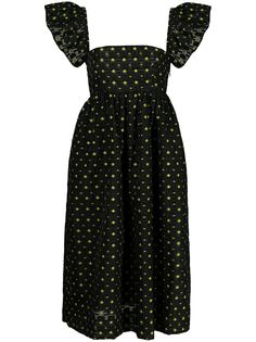 Baum Und Pferdgarten платье миди Ashaki с графичным принтом