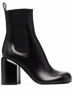 Jil Sander ботильоны на блочном каблуке