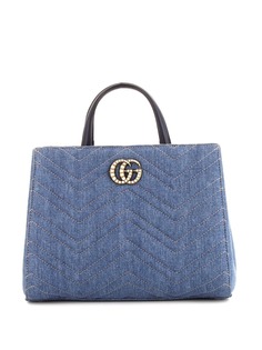 Gucci Pre-Owned джинсовая сумка GG Marmont