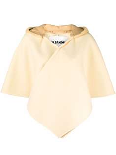 Jil Sander кейп со съемным капюшоном