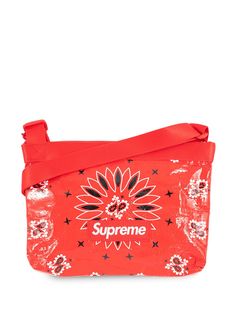 Supreme сумка-мессенджер с узором