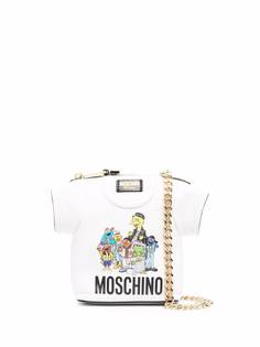 Moschino сумка через плечо с графичным принтом