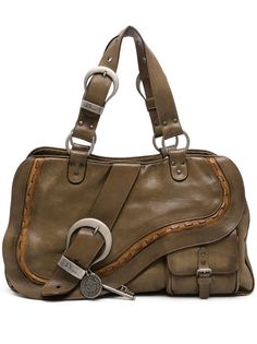 Christian Dior сумка Gaucho Saddle pre-owned