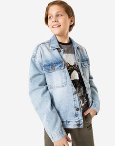 Джинсовая куртка oversize для мальчика Gloria Jeans