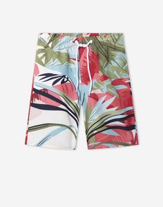 Пляжные шорты с тропическим принтом для мальчика Gloria Jeans