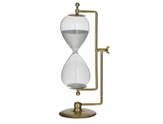 Декор настольный - песочные часы на подставке cashel (to4rooms) прозрачный 13x30x10 см.