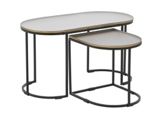 Набор столиков annecy (to4rooms) черный 70x36x36 см.