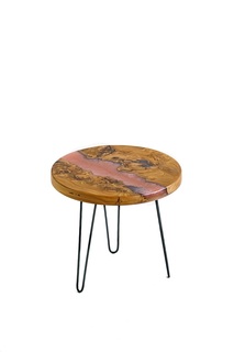 Журнальный стол (woodzpro) розовый 50.0x45.0 см.