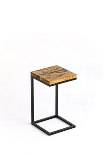 Журнальный стол (woodzpro) серый 40.0x69.0x40.0 см.