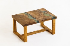 Журнальный стол (woodzpro) зеленый 60.0x45.0x85.0 см.