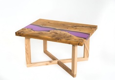 Журнальный стол (woodzpro) фиолетовый 60.0x45.0x80.0 см.