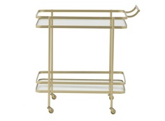 Стол-поднос на колесах sawlike (to4rooms) прозрачный 80x80x45 см.