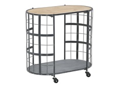 Стол на колесах muddled (to4rooms) бежевый 63x60x39 см.