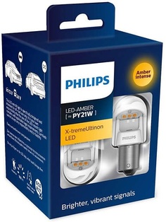 Светодиодная лампа Philips PY21W 12V/24V LED (BAU15s) X-tremeUltinon LED + CANbus 12V 21W CEA