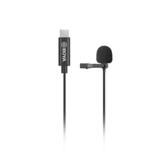 Микрофон Boya BY-M3 для смартфонов Android, планшетов, iPad Pro, Mac, PC с разъемом USB Тype-C (черный)