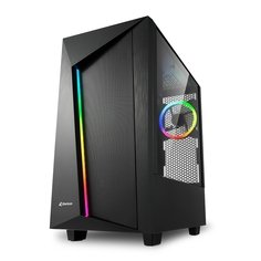 Компьютерный корпус Sharkoon REV100 RGB (черный)