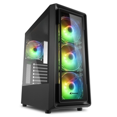 Компьютерный корпус Sharkoon TK4 RGB (черный)