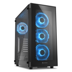 Компьютерный корпус Sharkoon TG5 Blue LED (черный)