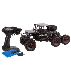 Радиоуправляемая игрушка Пламенный мотор Краулер Штурм, аккум, 6WD (черный)