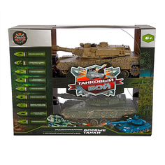 Радиоуправляемая игрушка Пламенный мотор Танковый бой 1:24 Т-90 (Россия) - Abrams M1A2 (США)