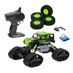 Радиоуправляемая игрушка Пламенный мотор Краулер р/у Вездеход, аккум., 4WD (зеленый)