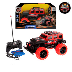 Радиоуправляемая игрушка Пламенный мотор Джип Трофи Герой (красный)
