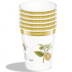 Набор одноразовых стаканов PrioritY Лимон 250 мл 6 шт