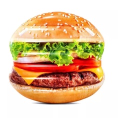 Матрас надувной Intex "Гамбургер" 145х142см