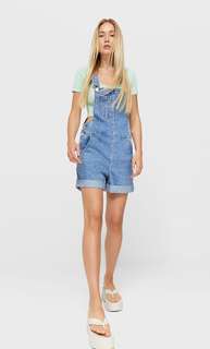 Stradivarius Короткий Джинсовый Комбинезон Деним 34