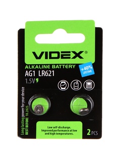 Батарейка LR621 - Videx AG1 2BL (2 штуки)