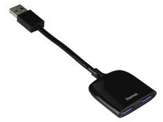 Хаб USB Hama Mobil 2xUSB 3.0 00054132