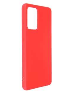 Чехол DF для Samsung Galaxy A72 c микрофиброй Silicone Red sOriginal-28