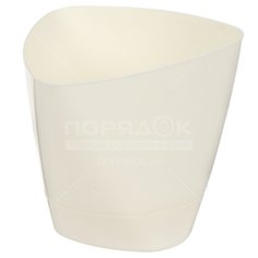 Горшок для цветов пластиковый Радиан Элеганс молочный, 2 л