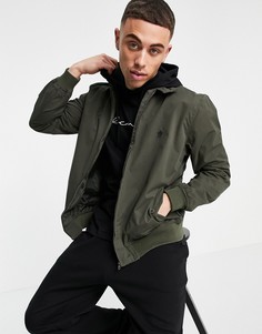 Куртка Харрингтон цвета хаки French Connection-Зеленый цвет