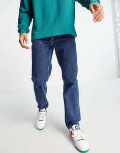 Классические джинсы темно-выбеленного цвета в стиле 90-х ASOS DESIGN-Голубой