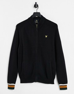 Трикотажный спортивный топ Lyle & Scott-Черный цвет