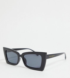 Солнцезащитные очки «кошачий глаз» в черной массивной оправе South Beach-Черный цвет