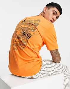 Оранжевая футболка с надписью "Picnic in Paris" Carhartt WIP-Оранжевый цвет