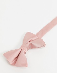 Подтяжки и галстук-бабочка розового цвета ASOS DESIGN-Розовый