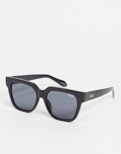Черные квадратные солнцезащитные очки в стиле унисекс Quay PSA-Черный