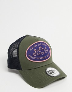 Классическая кепка черного цвета и цвета хаки с нашивкой New Era Outdoor-Зеленый цвет