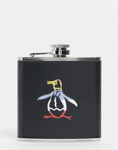 Плоская фляжка Original Penguin-Черный