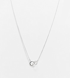 Ожерелье из стерлингового серебра с подвеской в виде сцепленных колец Kingsley Ryan-Серебристый
